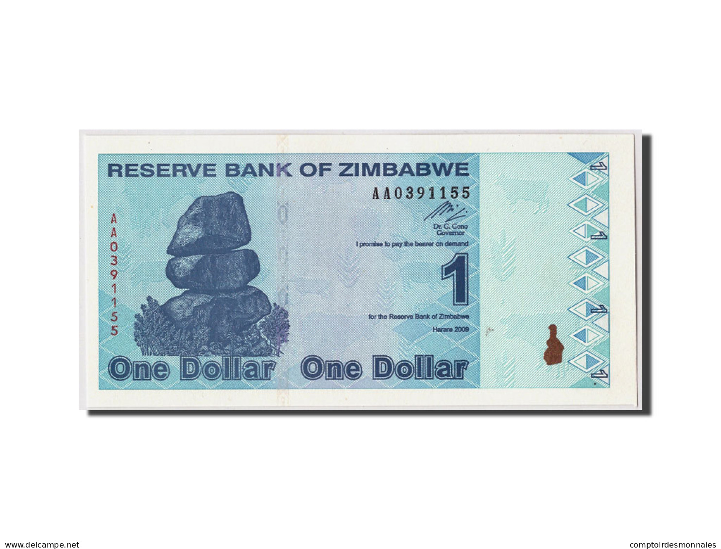 Billet, Zimbabwe, 1 Dollar, 2009, 2009-02-02, KM:92, NEUF - Zimbabwe