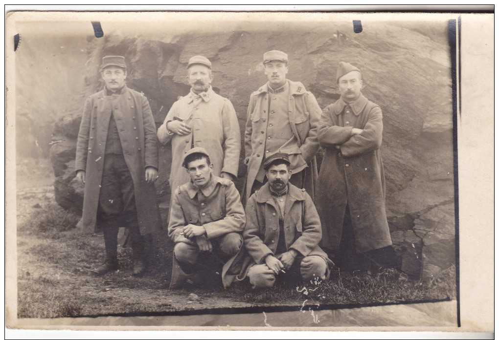 29  Brest Dépot Convalescents N°4 De Kervallon. Carte Photo De Soldats. Tb état 1915. - Brest