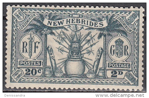 Nouvelles Hebrides 1925 Michel 79 Neuf * Cote (2005) 3.20 Euro Armoirie - Nuevos