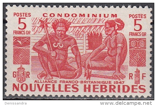 Nouvelles Hebrides 1953 Michel 162 Neuf ** Cote (2005) 50.00 Euro Indigènes - Neufs