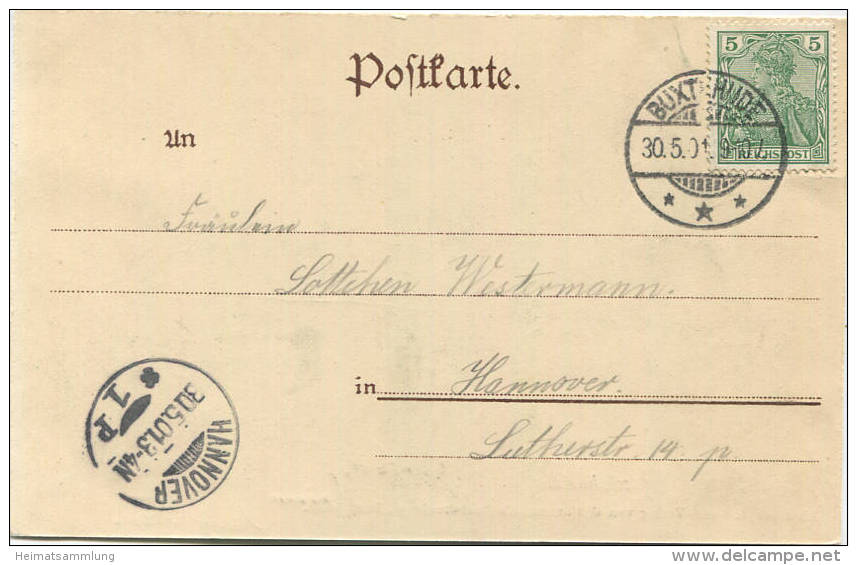 Gruss Aus Buxtehude - Viver-Partie - Verlag C. Hausmann Buxtehude Gel. 1901 - Buxtehude