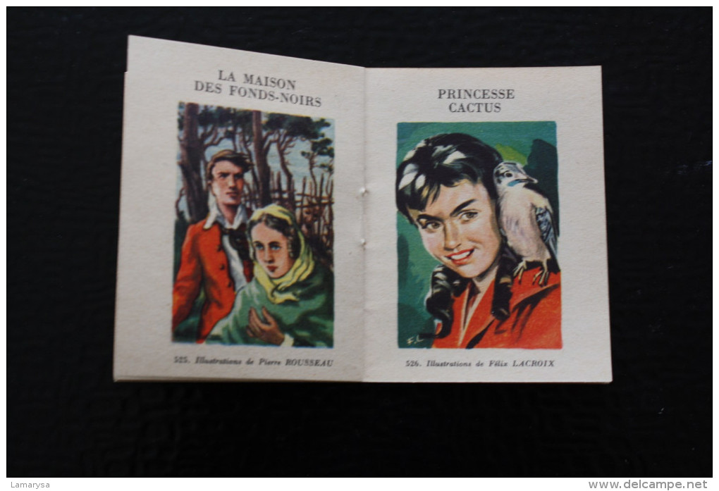 CALENDRIER PETIT FORMAT 1954/55  SUR PETIT CATALOGUE PUBLICITAIRE +IMAGES CHROMOS BIBLIOTHEQUE ROUGE ET OR