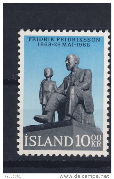 ISLANDE 1968 F FRIDRIKSSON  Yvert: 376  NEUF MNH** - Ongebruikt