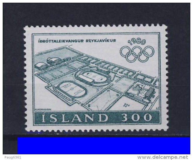 ISLANDE 1980 JO MOSCOU  Yvert: 508 NEUF MNH** - Nuevos