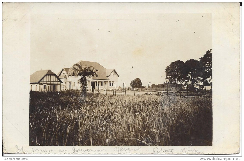 ⭐ Congo - Carte Photo - Maison Du Gouverneur Général De Pointe Noire - 1931 ⭐ - Pointe-Noire