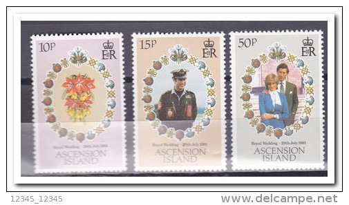 Ascension 1981, Postfris MNH, Flowers, Royal House - Ascensione