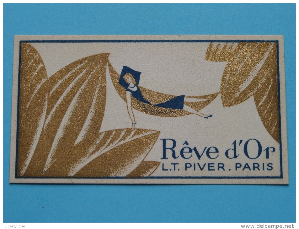 Rêve D'Or L.T. PIVER Paris / Coiff. R. Rorive - Bastin Jambes ( Formaat 5 X 9 Cm. / Zie Foto´s Voor Details ) ! - Ohne Zuordnung