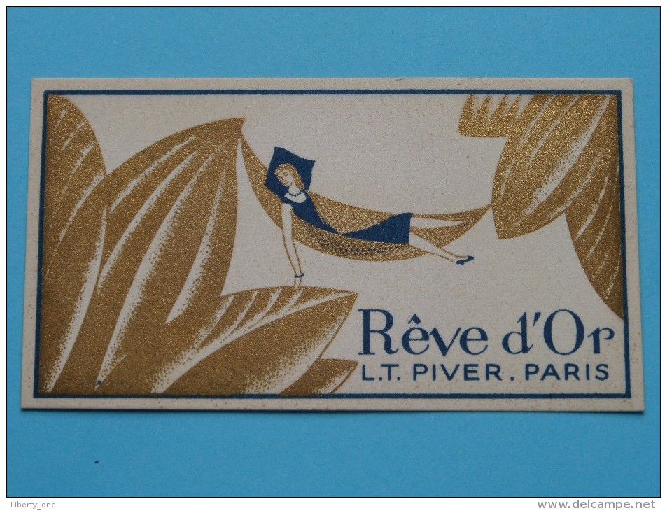 Rêve D'Or L.T. PIVER Paris / Coiff. R. Rorive - Bastin Jambes ( Formaat 5 X 9 Cm. / Zie Foto´s Voor Details ) ! - Non Classificati