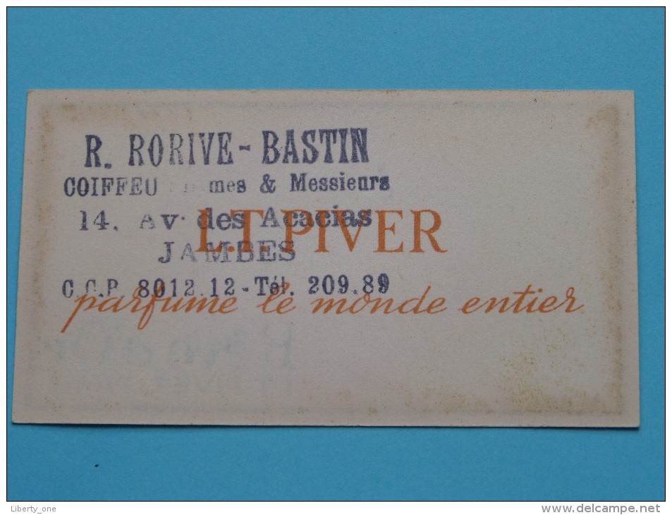 Rêve D'Or L.T. PIVER Paris / Coiff. R. Rorive - Bastin Jambes ( Formaat 5 X 9 Cm. / Zie Foto´s Voor Details ) ! - Sin Clasificación