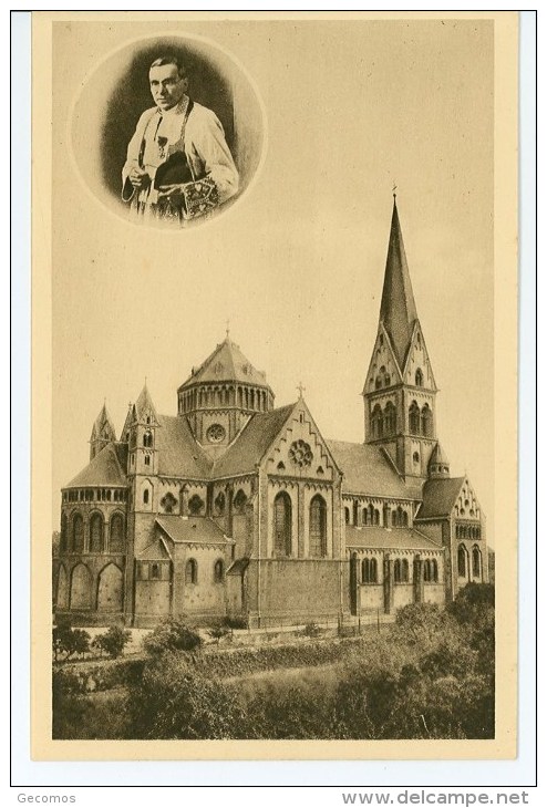 57 - MONTIGNY LES METZ -  Eglise - Extérieur, M L'Abbé Châtelin Constructeur De L'Eglise (Conrad) - Metz Campagne