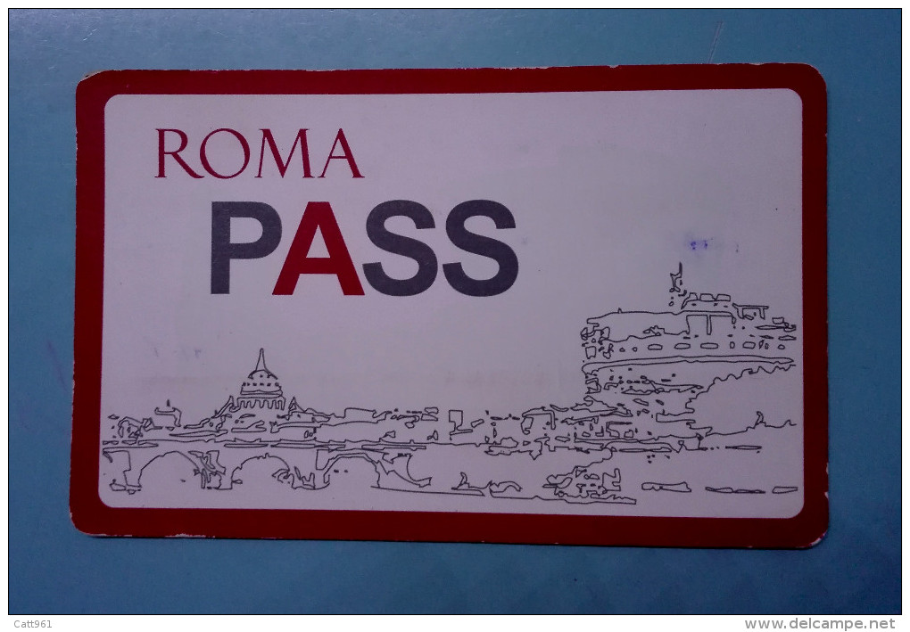 ROMA PASS CARD TICKET  BIGLIETTO  ITALY ITALIA  USATO - Autres & Non Classés