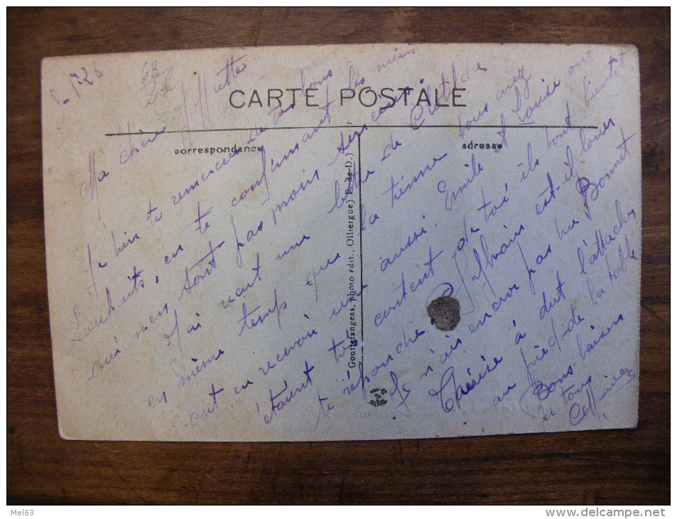 A377. CPA. 63. Les Caves DAUBIERES Ou Est Conservé Le Vin Renommé Du Pays .  Beau Plan . Ecrite 1926 - Aubiere