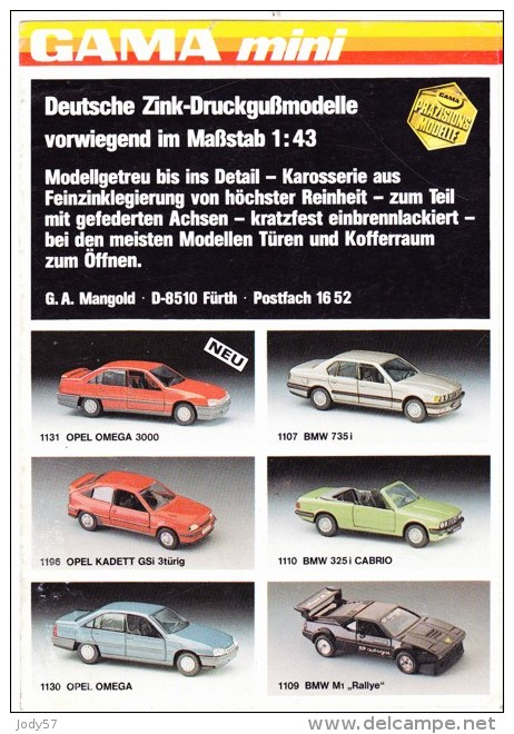 CATALOGO GAMA MINI - 199? - Duitsland