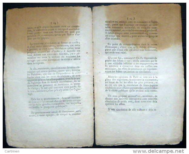 ASSIGNATS  RARE PLAQUETTE 18° SUR LES ASSIGNATS ET LEUR INFLUENCE SUR L'ECONOMIE DE LA FRANCE REVOLUTIONNAIRE - Other & Unclassified