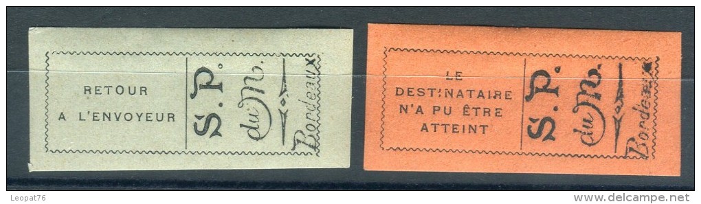 Timbres De Guerre Monténégro  Timbres De Retour La Paire Neufs * Cote 22€  Voir  Scans Recto Et Verso Réf. 707 - Guerre (timbres De)