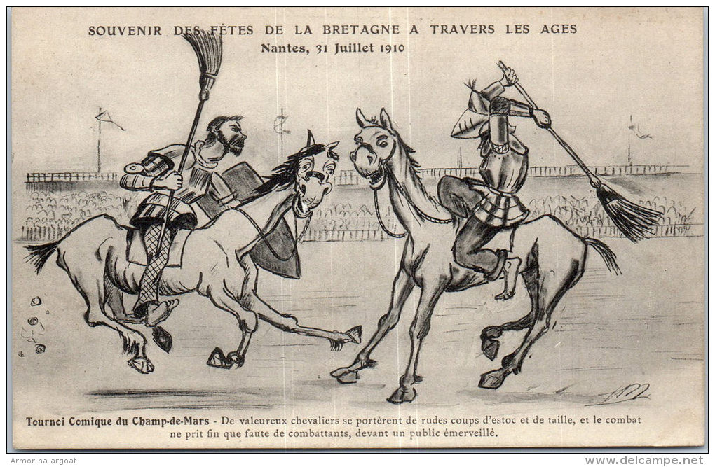 44 NANTES - Fêtes De Bretagne (été 1910) Cérémonie - Tournoi Comique - Nantes