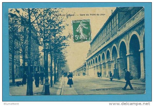 CPA - Gare Du Point Du Jour - Métro Aérien  - PARIS XVIème - Paris (16)