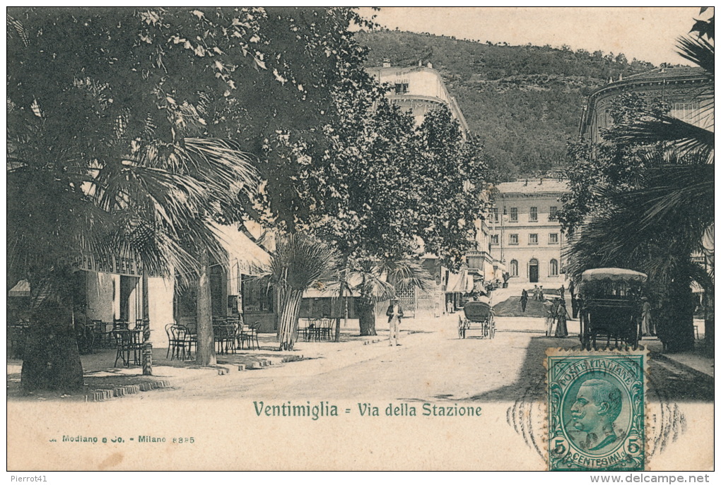 ITALIE - VENTIMIGLIA - Via Della Stazione - Imperia