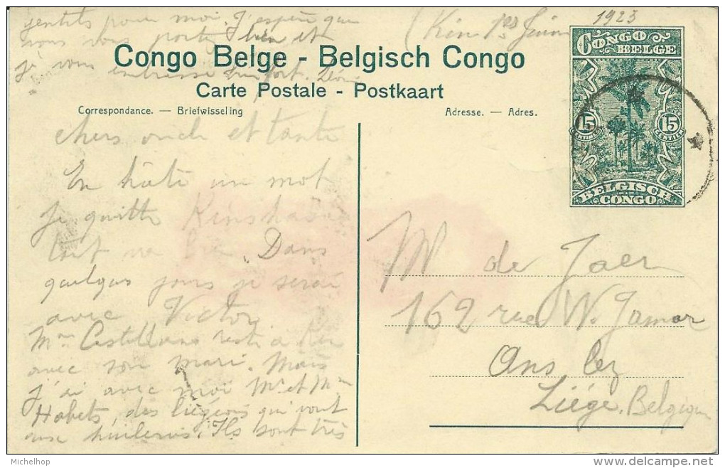 BELGIAN CONGO - Postal Stationary - 15 Centimes - Elisabethville - Le Golf - Golf