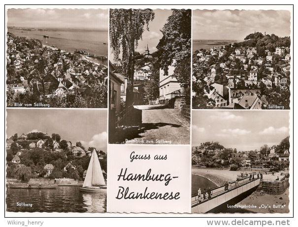 Hamburg Blankenese - S/w Mehrbildkarte 6 - Blankenese