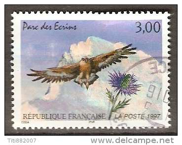 FRANCE    -   1997 .  Y&T N° 3054 Oblitéré.    Parc Des Ecrins  /  Oiseau Rapace   /  Montagne - Used Stamps