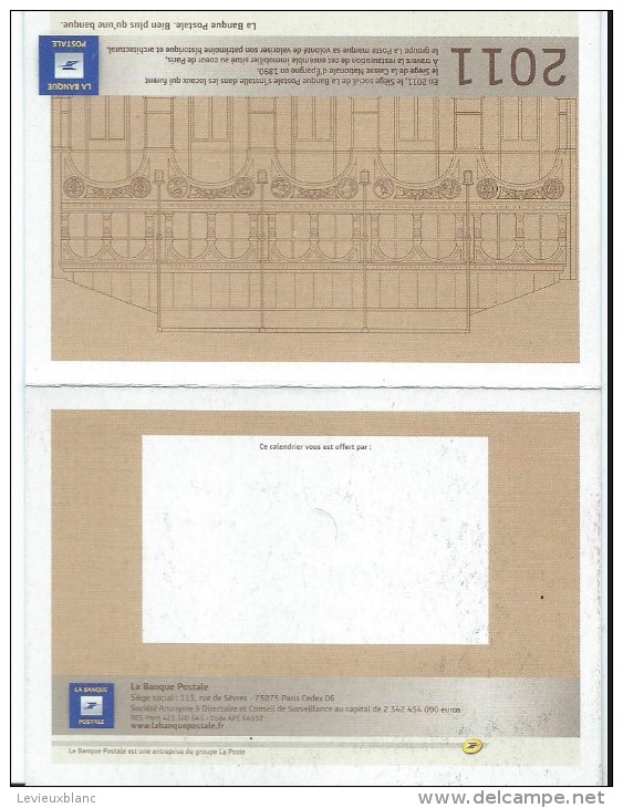 Calendrier De Poche /La Banque Postale //2011  CAL309 - Autres & Non Classés