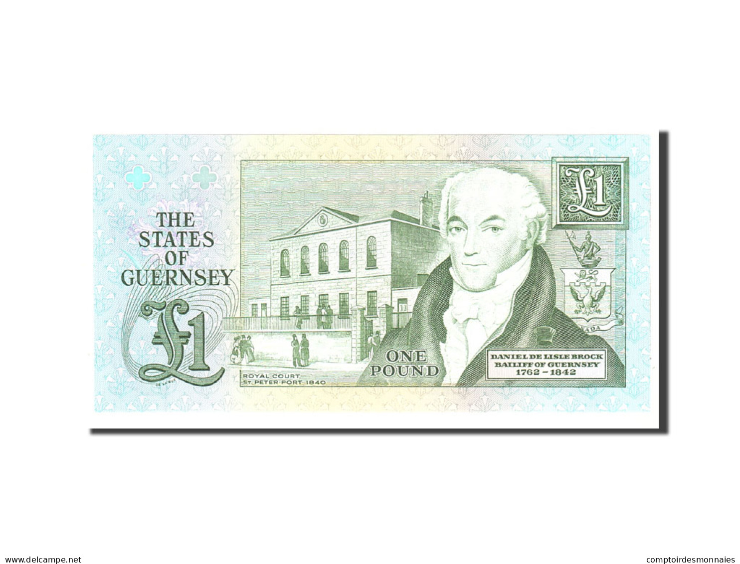 Billet, Guernsey, 1 Pound, 1980, Undated, KM:48b, NEUF - Guernesey