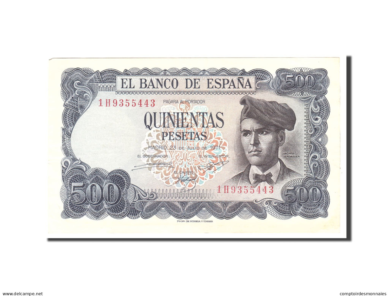 Billet, Espagne, 500 Pesetas, 1971, 1971-07-23, KM:153a, TTB - 500 Pesetas