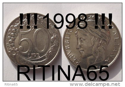 !!! 50 LIRE 1998 FDC " ITALIA TURRITA " !!! - 50 Lire