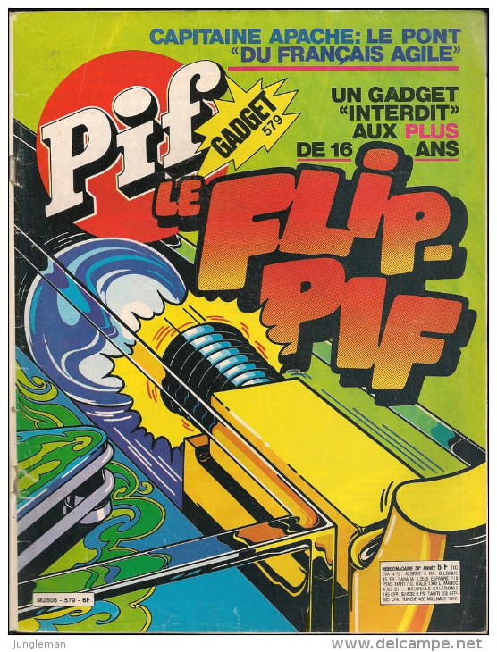 Pif Gadget N° 579 De Avril 1980 - Avec Supermatou, Placid Et Muzo, Dicentim, Léo, Capitaine Apache, Hercule. Revue En BE - Pif & Hercule