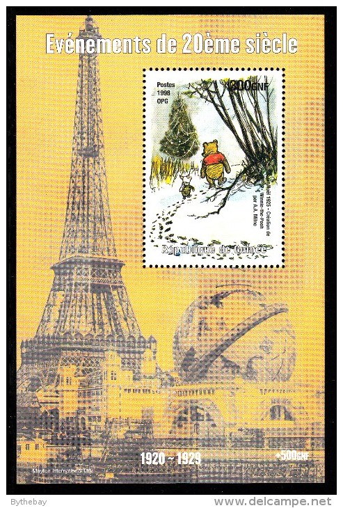 Republique De Guinee MNH 1998 Souvenir Sheet 300GNF Winnie The Pooh And Piglet - Contes, Fables & Légendes