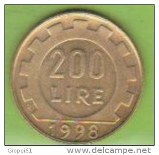 1998 Italia - 200 L  (circolata) - 200 Lire