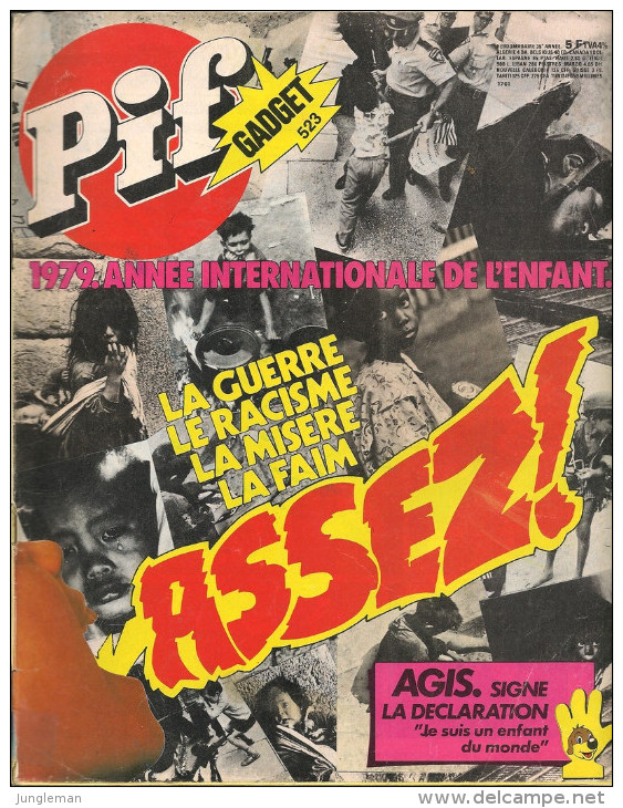 Pif Gadget N° 523 De Avril 1979 - Avec Placid Et Muzo, Rahan, Léo, Léonard, Dicentim, Fanfan La Tulipe. Revue En BE - Pif & Hercule