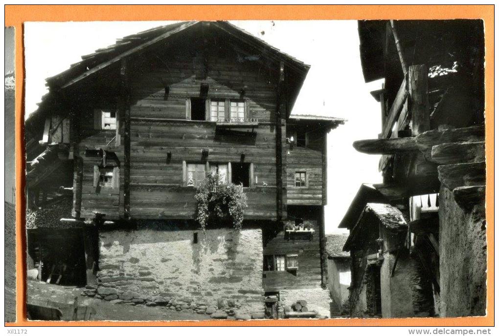 FAG-06 Anniviers Grimentz Maison Av. Inscription  Allemand Dis Haus Steht In Gottes Hand Feiers Brant 1779. Cachet 1955 - Anniviers