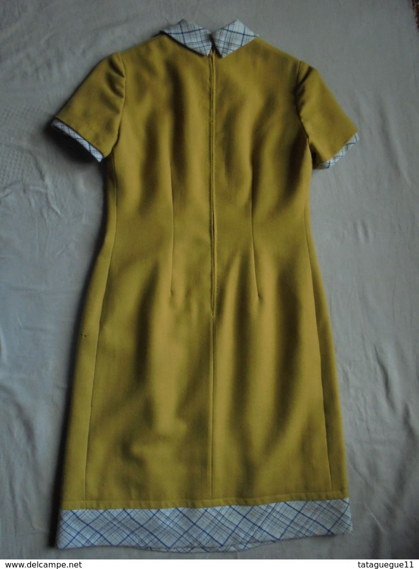 Vintage - Robe Femme Couture Sur Mesure Années 70 - 1940-1970