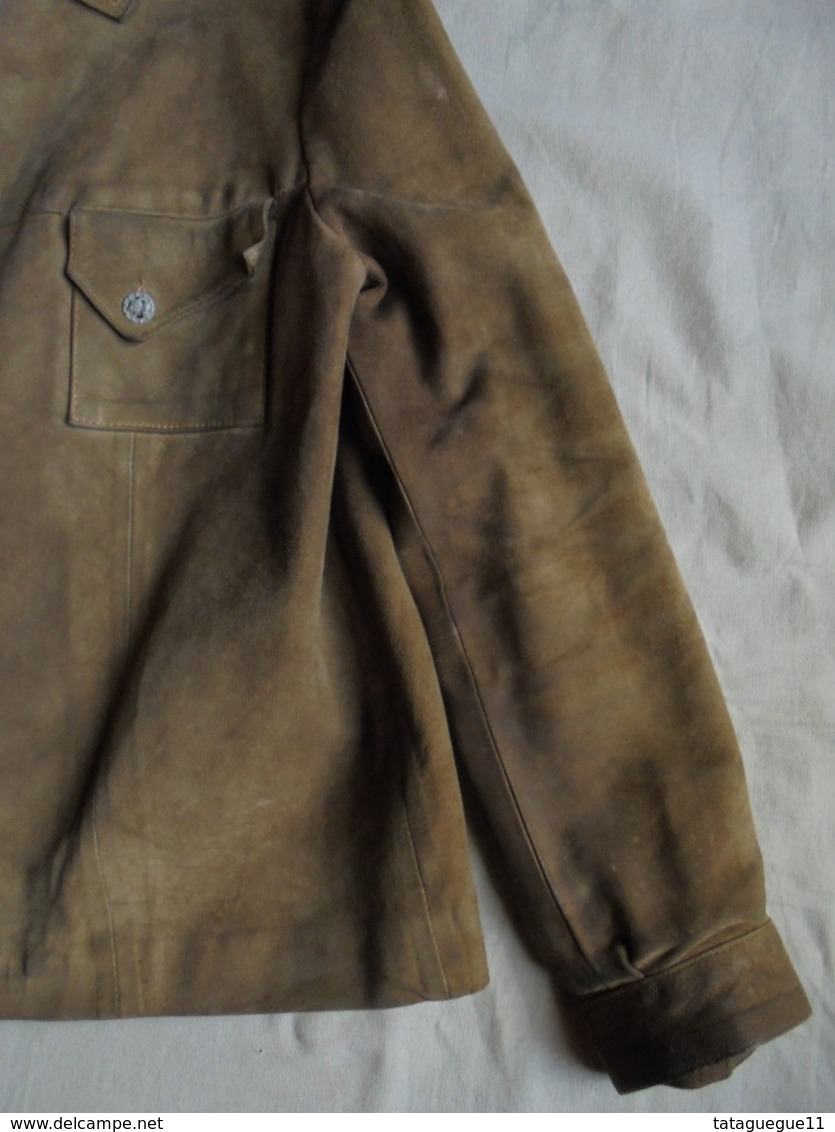 Ancien - Blouson En Daim Fille/femme T 36 Années 60 - 1940-1970