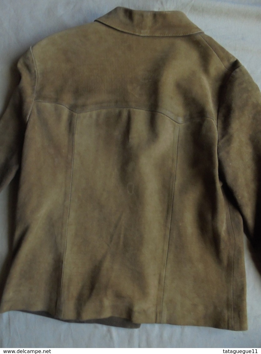 Ancien - Blouson en daim fille/femme T 36 Années 60