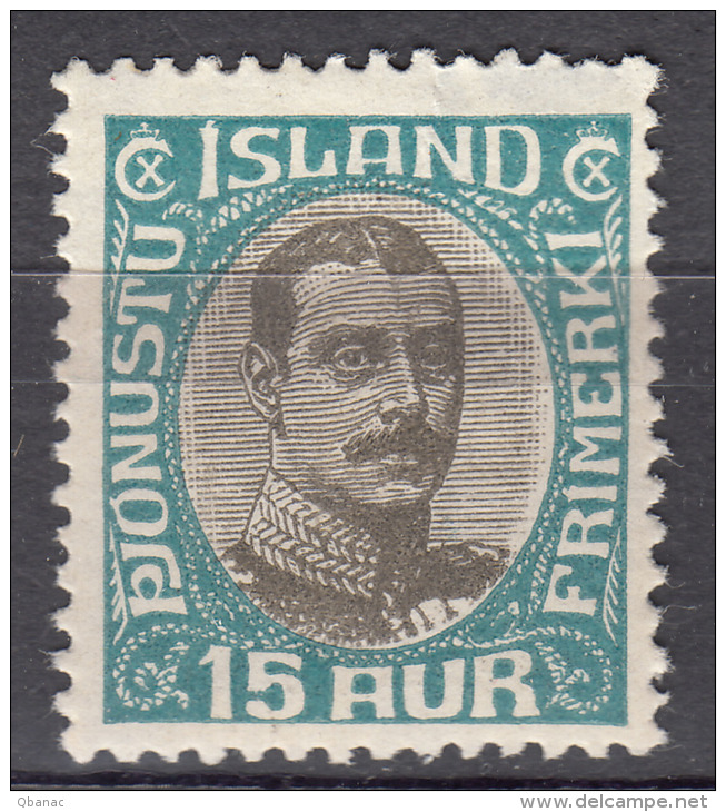 Iceland Island Ijsland Porto 1920 Mi#37 Mint Hinged - Dienstmarken