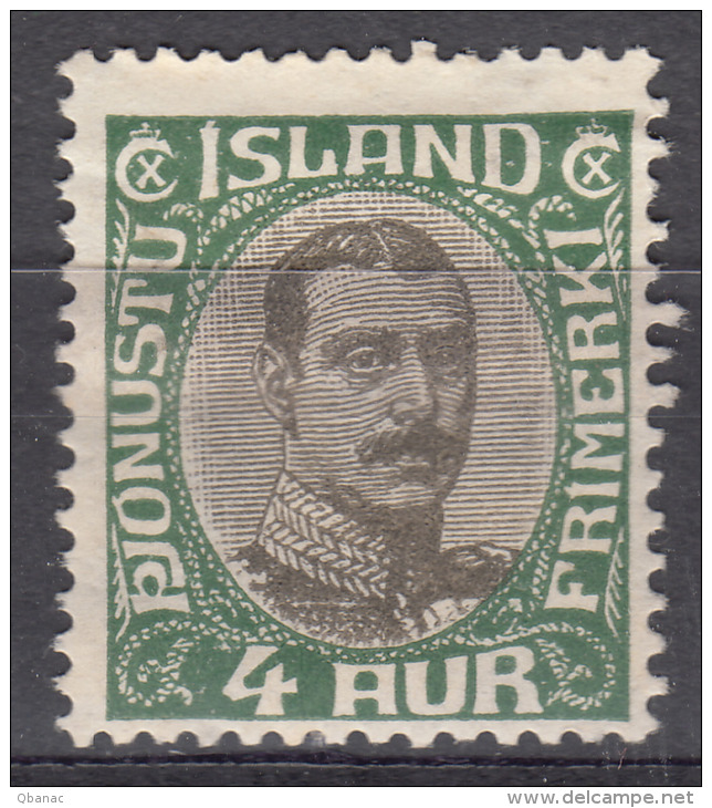 Iceland Island Ijsland Porto 1920 Mi#34 Mint Hinged - Officials