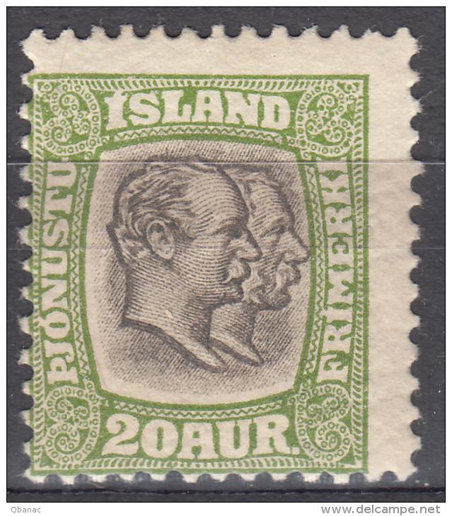 Iceland Island Ijsland Porto 1907 Mi#30 Mint Hinged - Officials