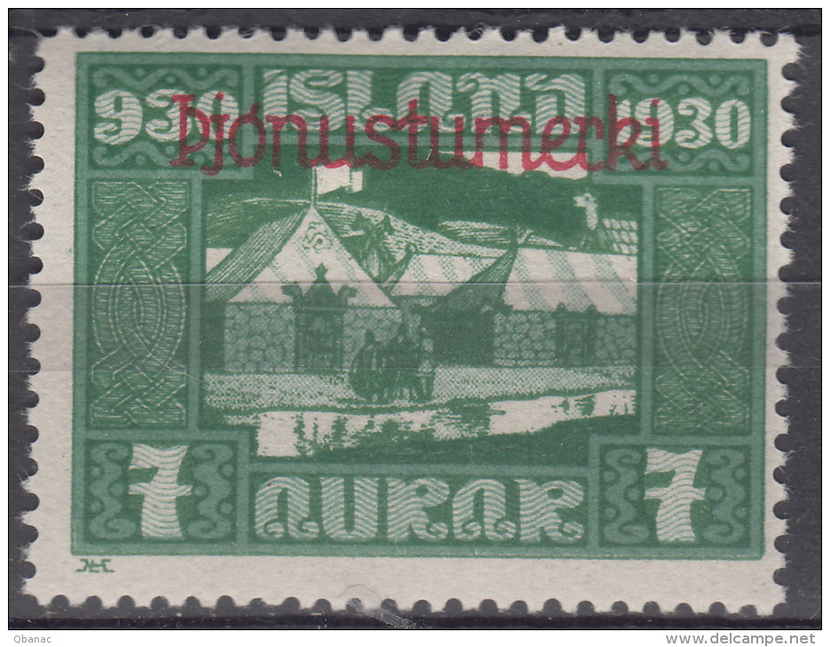 Iceland Island Ijsland 1930 Porto Mi#46 Mint Hinged - Dienstzegels