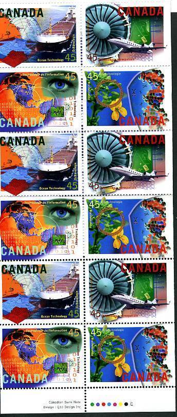 CANADA  Carnet 1996 Haute Technologie  Scott: 1598a  Y&T: 1454-7 - Carnets Complets