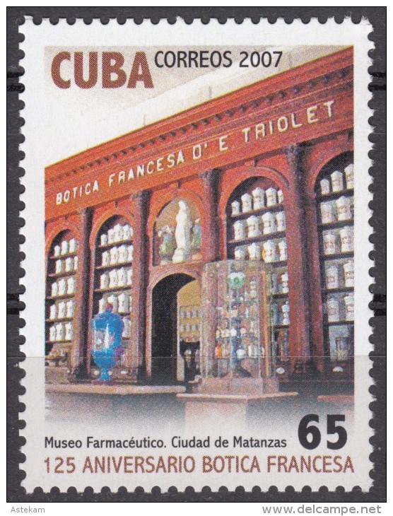 CUBA 2007, ARCHITECTURE, 125 Years PHARMACY "BOTICA FRANCESA", COMPLETE MNH SET, GOOD QUALITY, *** - Unused Stamps