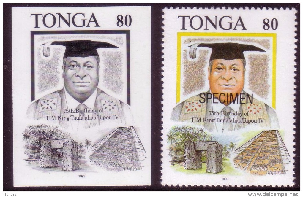 Tonga 1993 - Egypt Pyramid  - Proof + Specimen - Egittologia