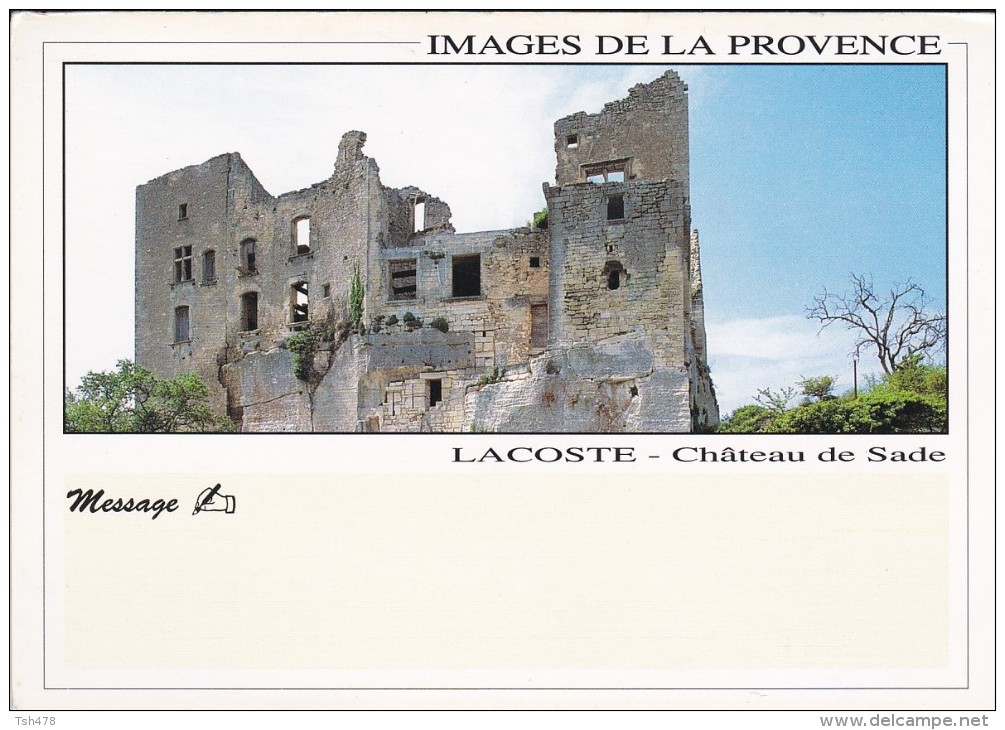 84----OPPEDE LE VIEUX---LACOSTE--château De Sade---voir 2 Scans - Oppede Le Vieux