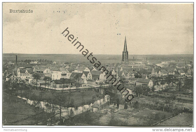 Buxtehude - Totalansicht - Verlag H. Behning Photograph Buxtehude Gel. 1911 - Buxtehude