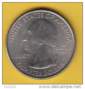 USA - 2014 Circulating 25¢ Coin "Great Smokey Mountains" (*) (#2014-25-01) - 1999-2009: State Quarters