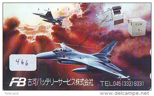 TELECARTE JAPON * MILITAIRY AVION  (466) Flugzeuge * Airplane * Aeroplanos * PHONECARD JAPAN * ARMEE * LEGER VLIEGTUIG - Airplanes