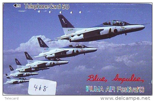 TELECARTE JAPON * MILITAIRY AVION  (468) Flugzeuge * Airplane * Aeroplanos * PHONECARD JAPAN * ARMEE * LEGER VLIEGTUIG - Airplanes