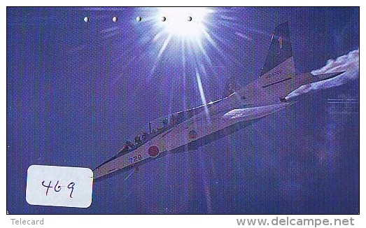 TELECARTE JAPON * MILITAIRY AVION  (469) Flugzeuge * Airplane * Aeroplanos * PHONECARD JAPAN * ARMEE * LEGER VLIEGTUIG - Airplanes